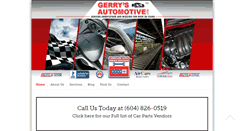 Desktop Screenshot of gerrysautomotive.com